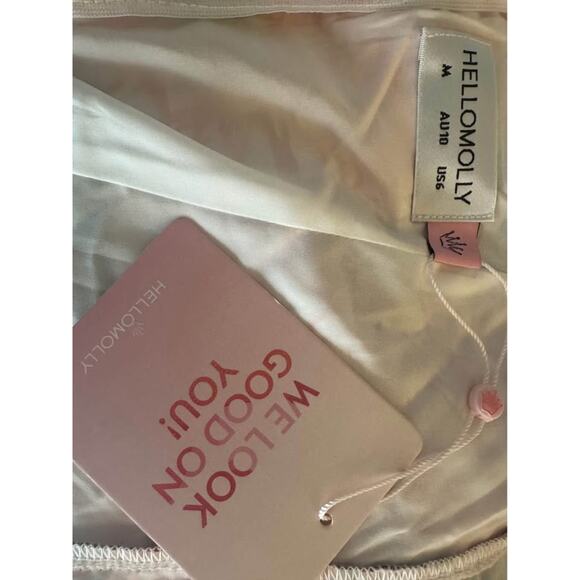 Hello Molly Women’s Medium It's Party Time Off The Shoulder Mini Dress in pink - Picture 10 of 10